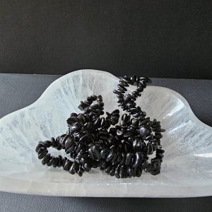 Black Obsidian Chip Bracelet