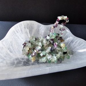 Rainbow Flourite Chip Bracelet