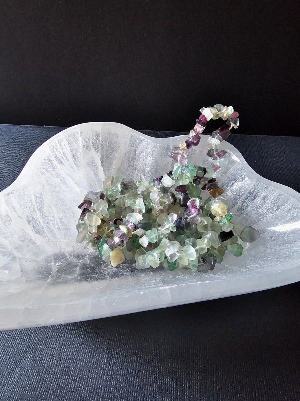 Rainbow Flourite Chip Bracelet