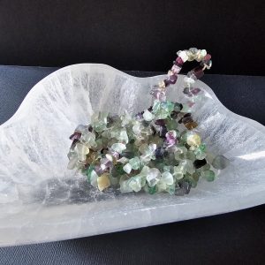 Rainbow Flourite Chip Bracelet