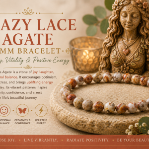Crazy Lace Agate 6mm Bracelet