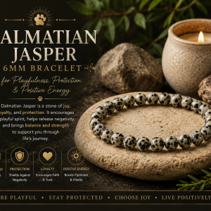 Dalmatian Jasper 6mm Bracelet